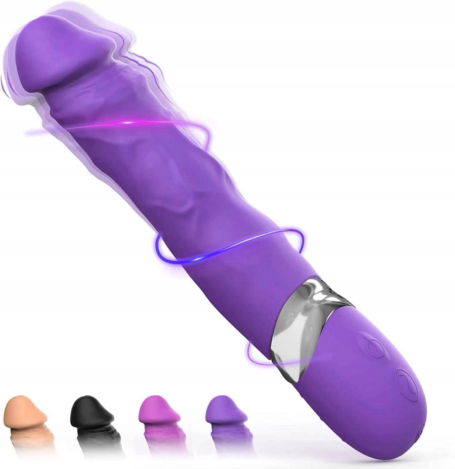 FIDECH Realistyczny Wibrator Dildo Silikonowy 7 Trybów dla Kobiet i Par