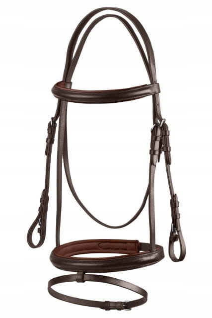 Ogłowie dla konia Start Simple skórzane podszywane brązowe Xfull