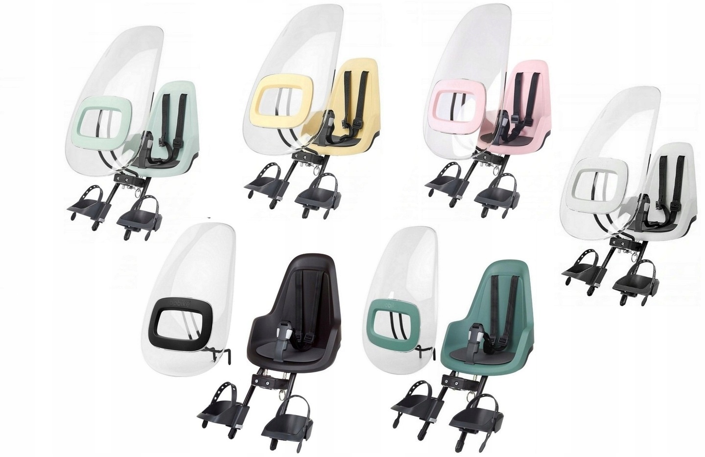 Fotelik rowerowy Go mini 9-15kg NA PRZÓD +OSŁONA