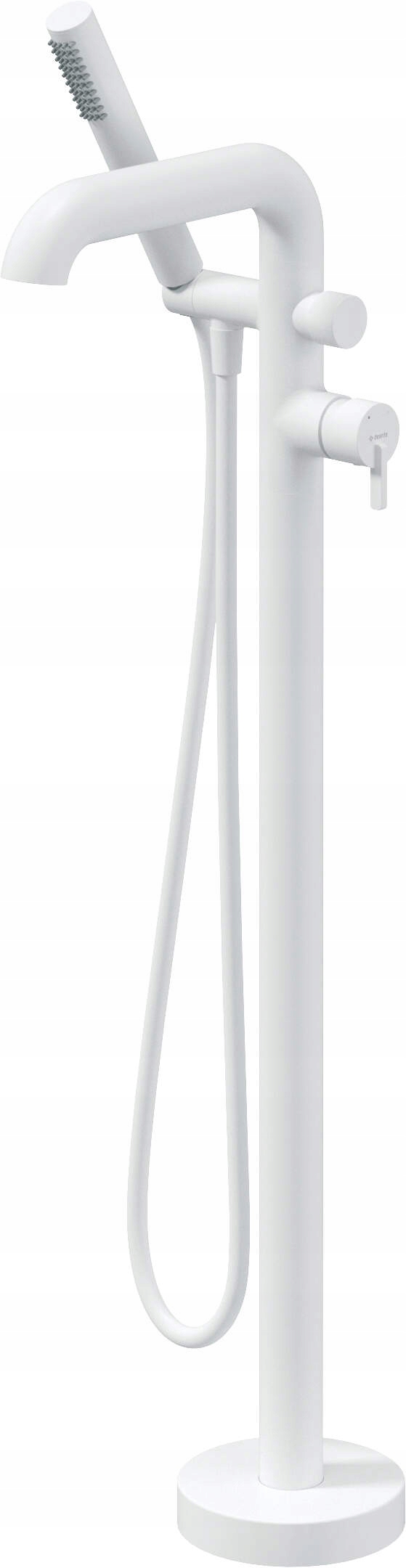 Volně stojící chromová vanová baterie s mosazným sprchovým setem