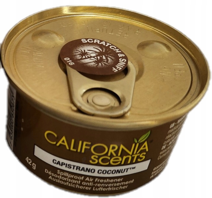 Puszka zapachowa California Car Scents Capistrano Coconut 42g