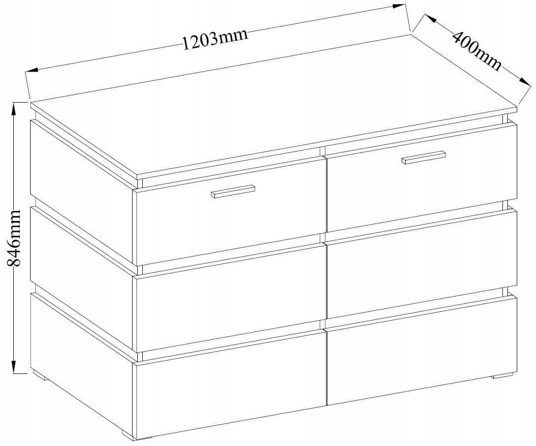 Komoda FARO AR22 dąb artisan / matera Kod producenta FARO