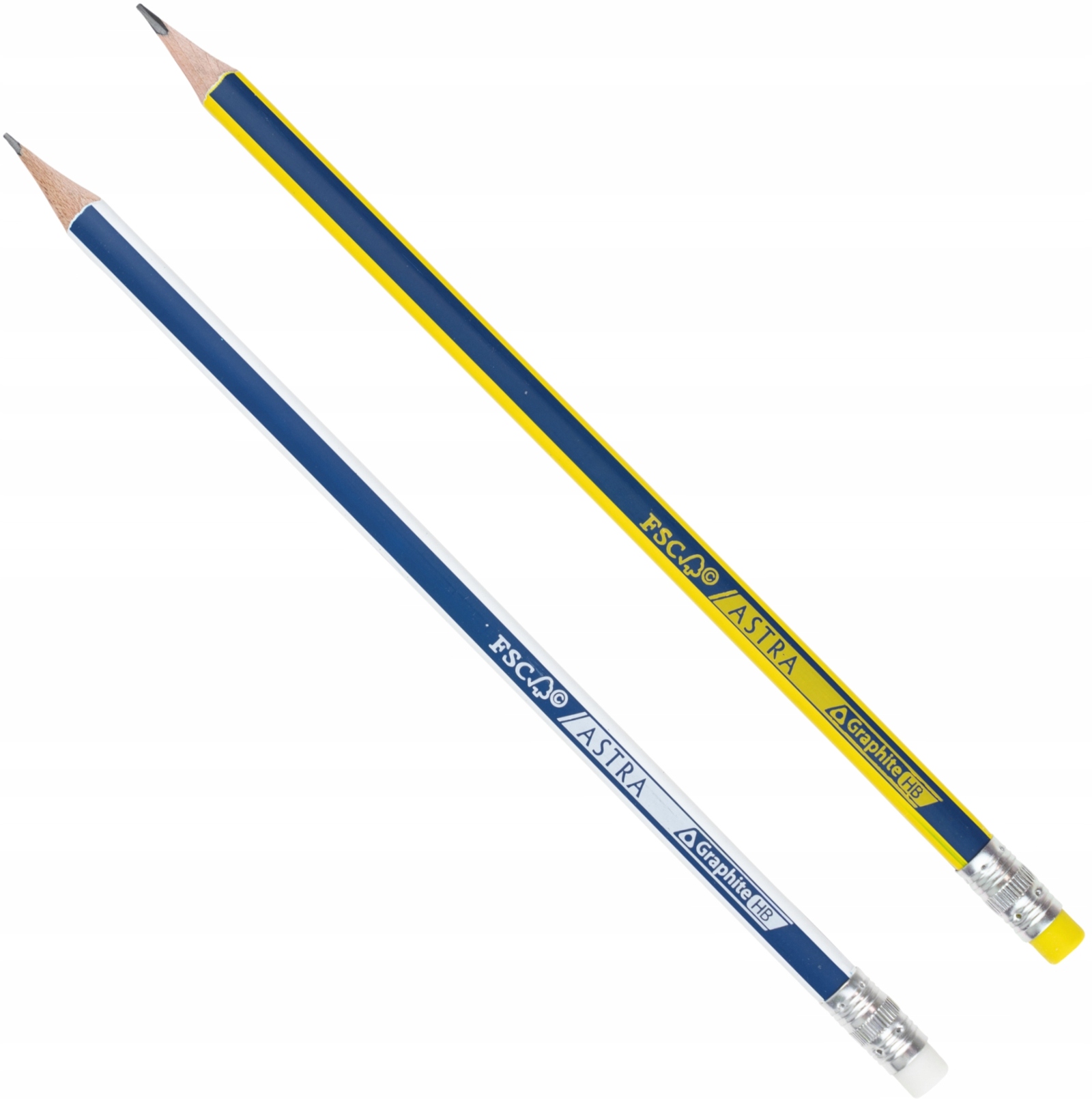 

Ołówki grafitowe z gumką Astra 2 szt. Hb