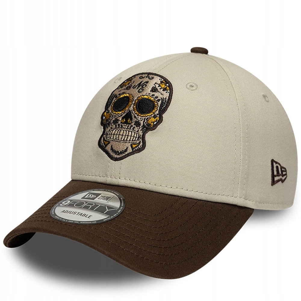 Kšiltovka New Era pánská dámská Day Of The Dead bavlněná béžová