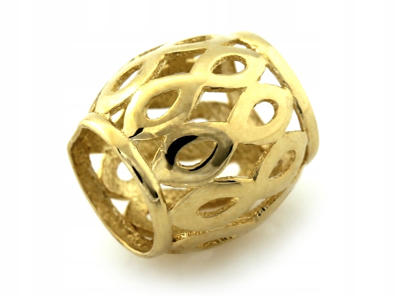 Zlatý přívěsek nekonečno 585 beads k náramky pro ženu 14k