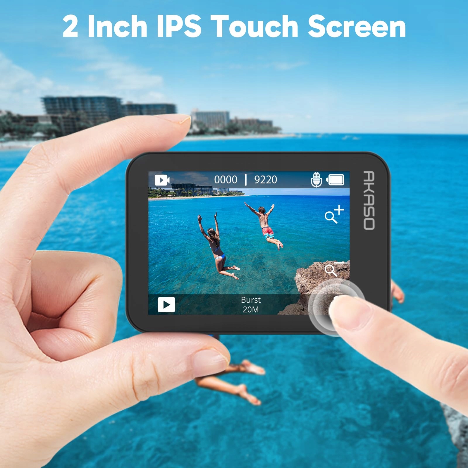 AKASO Kamera Sportowa 4K 30FPS WiFi 40M EIS Wodoodporna Zestaw — miniatura 8