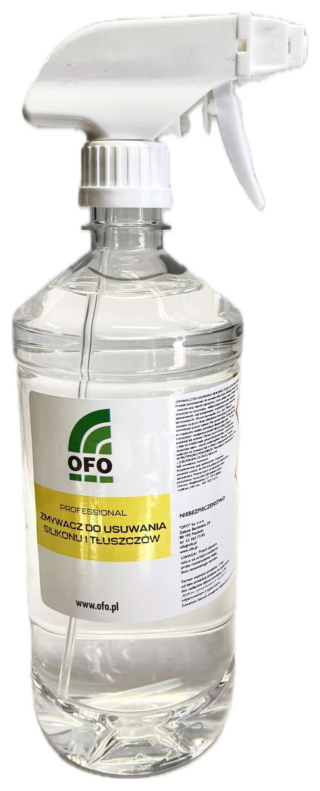 Zmywacz Silikonu do usuwania zanieczyszceń z atomizererem Ofo 1000ml 1159
