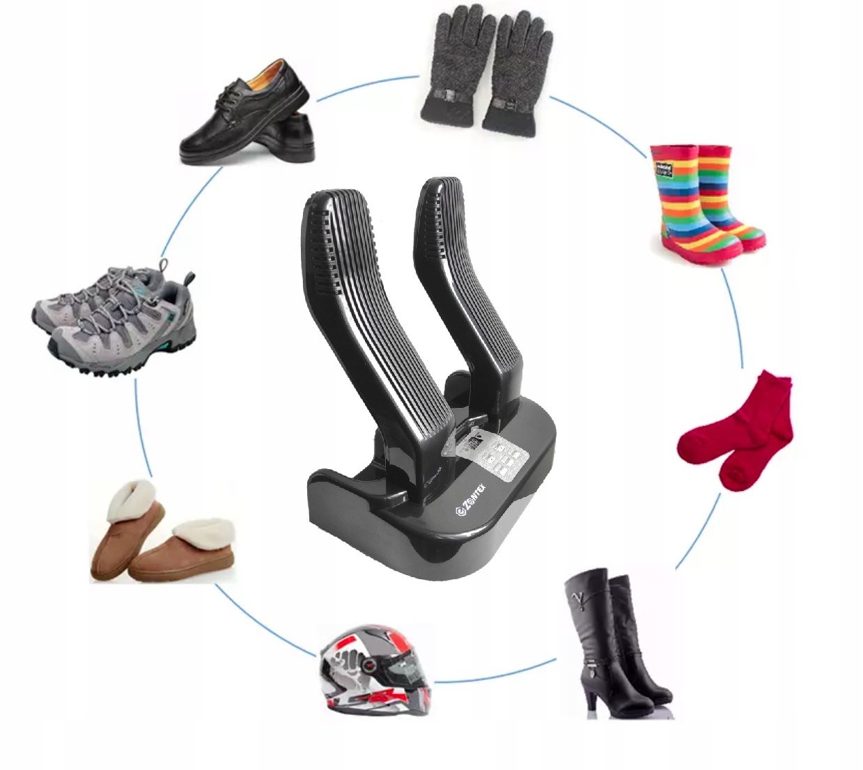 SUSZARKA DO BUTÓW OSUSZACZ DEZYNFEKCJA OZONOWA Model Suszarka z Ozonatorem Q97