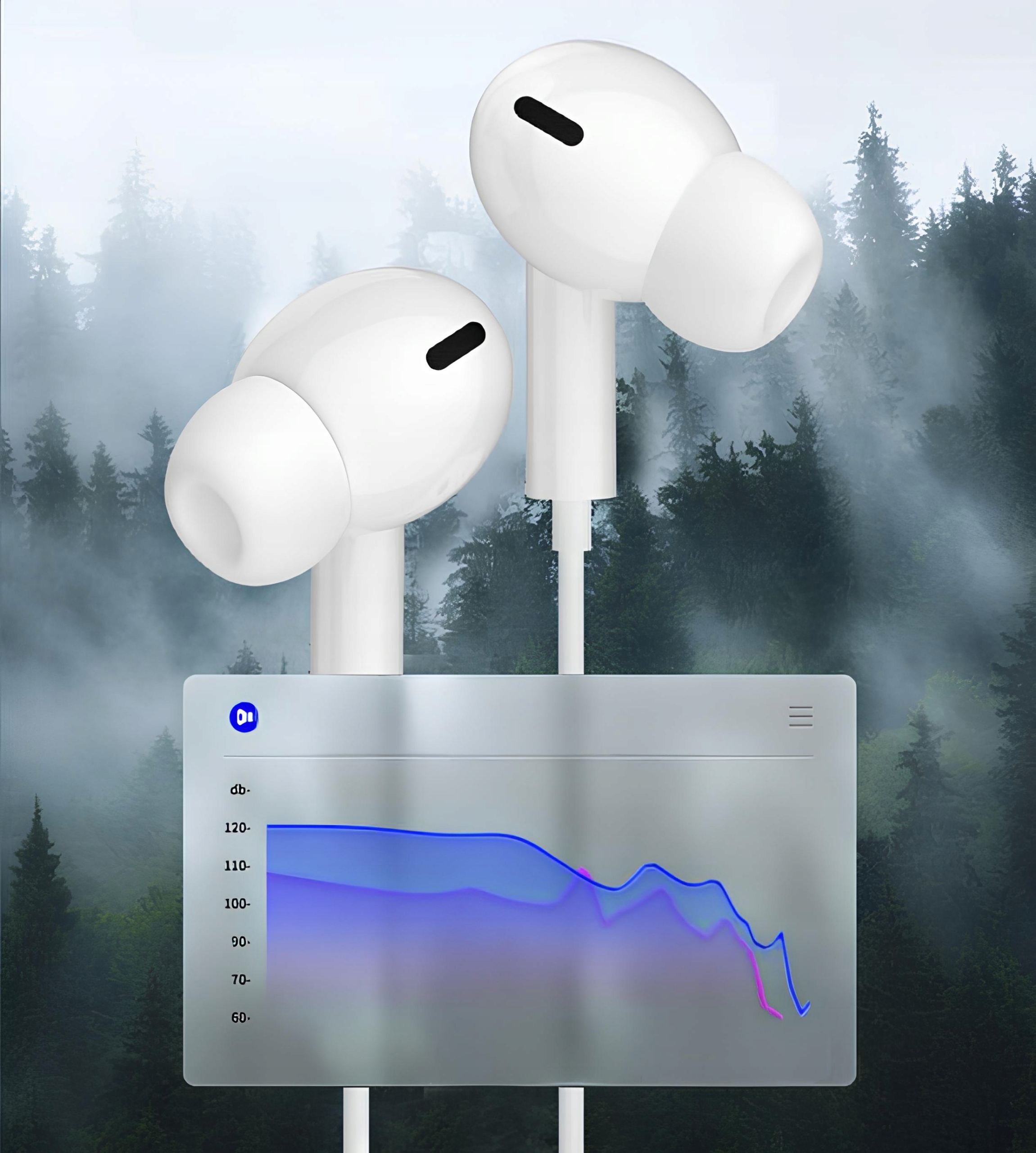 Słuchawki do iPhone Apple Lightning dokanałowe, przewodowe z mikrofonem Model EP3A lightning