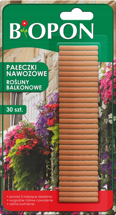 

Pałeczki nawozowe do roślin balkonowych 30 szt Bio