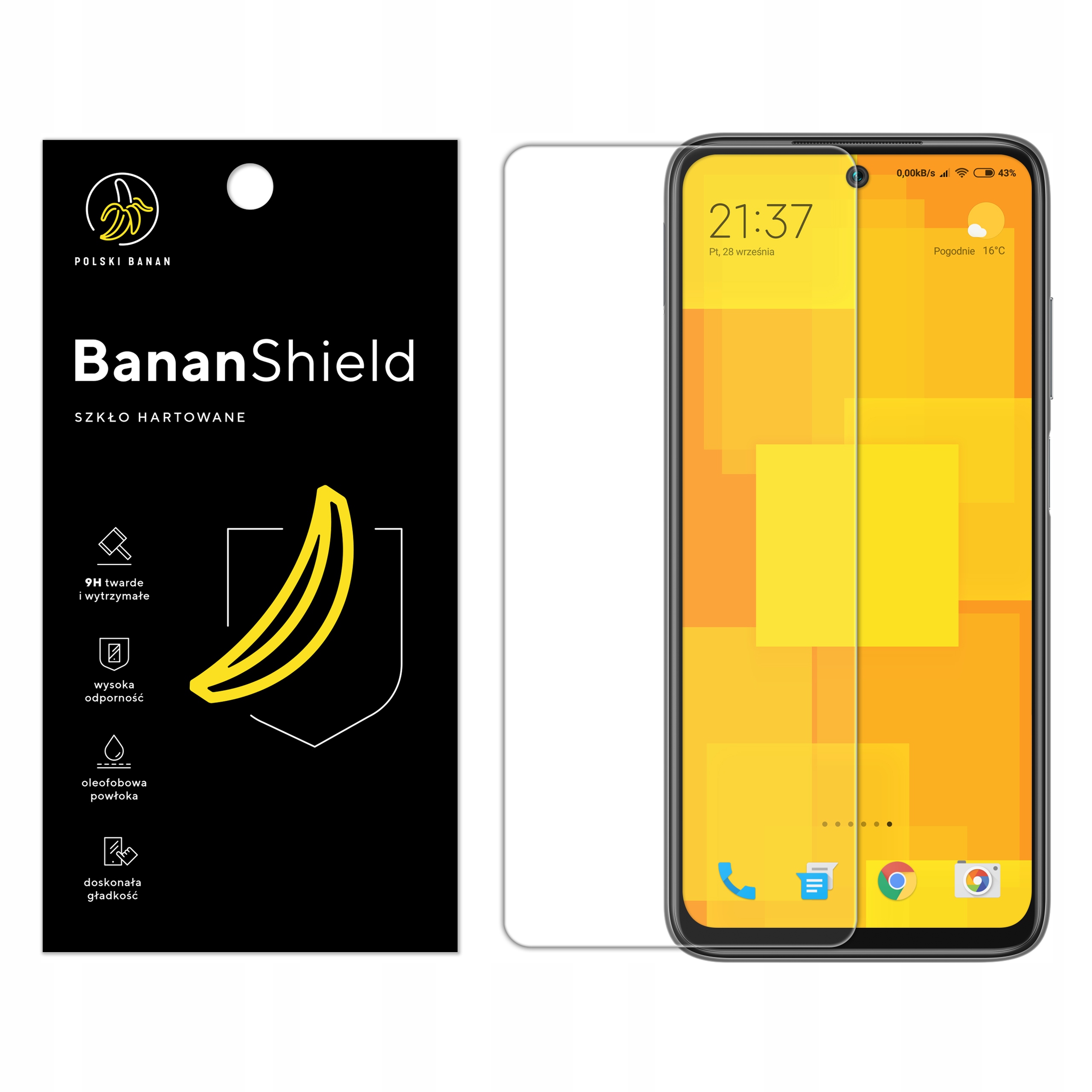 

Szkło Hartowane Polski Banan 9H do Xiaomi Redmi 10