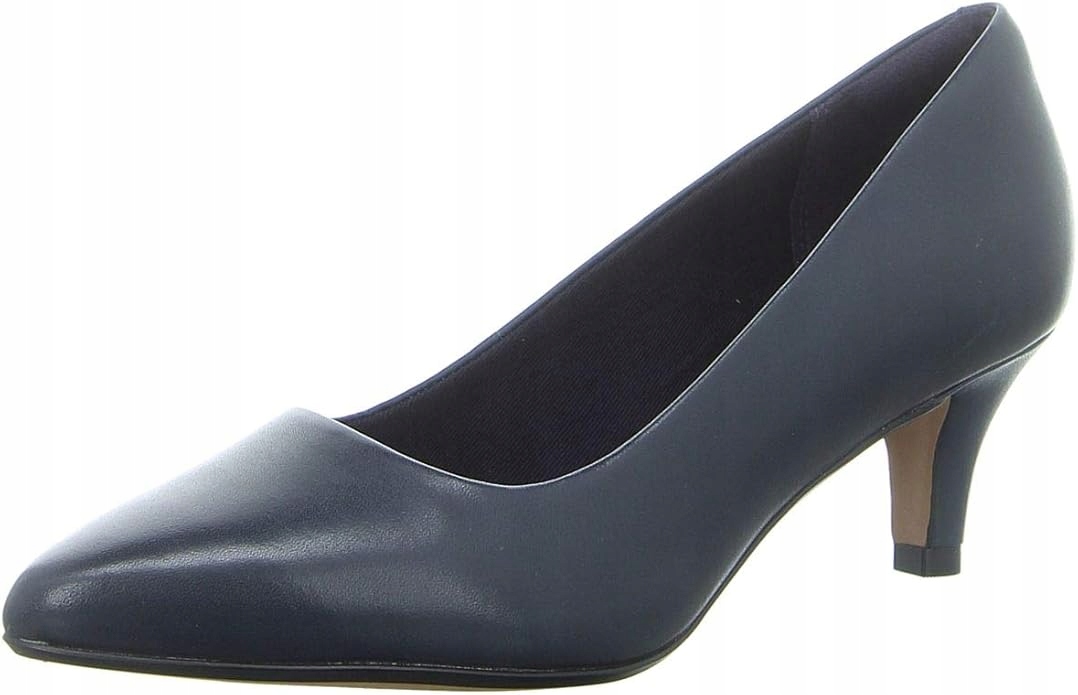 Clarks Lodičky Tmavě Modré S Nízkým Podpatkem Elegantní 39 J0B