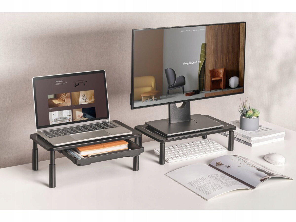 PODSTAWKA POD MONITOR DRUKARKE LAPTOPA Z SZUFLADĄ Kod producenta 05353