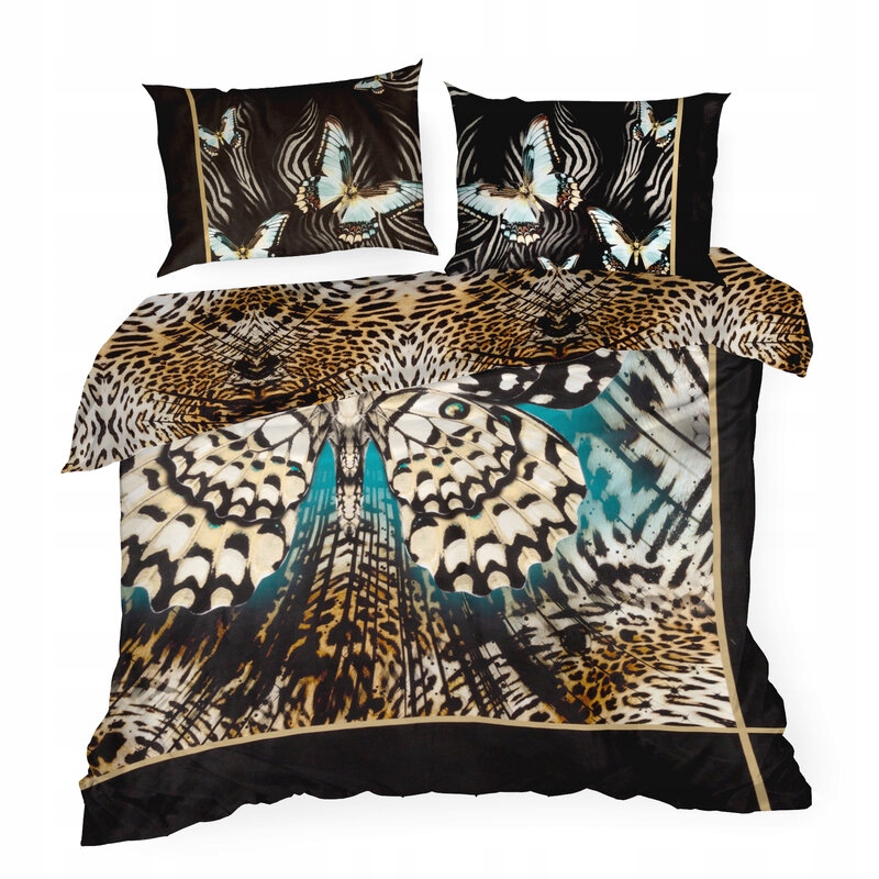 Pościel Z Makosatyny Bawełnianej EVA15 220X200 Brązowa