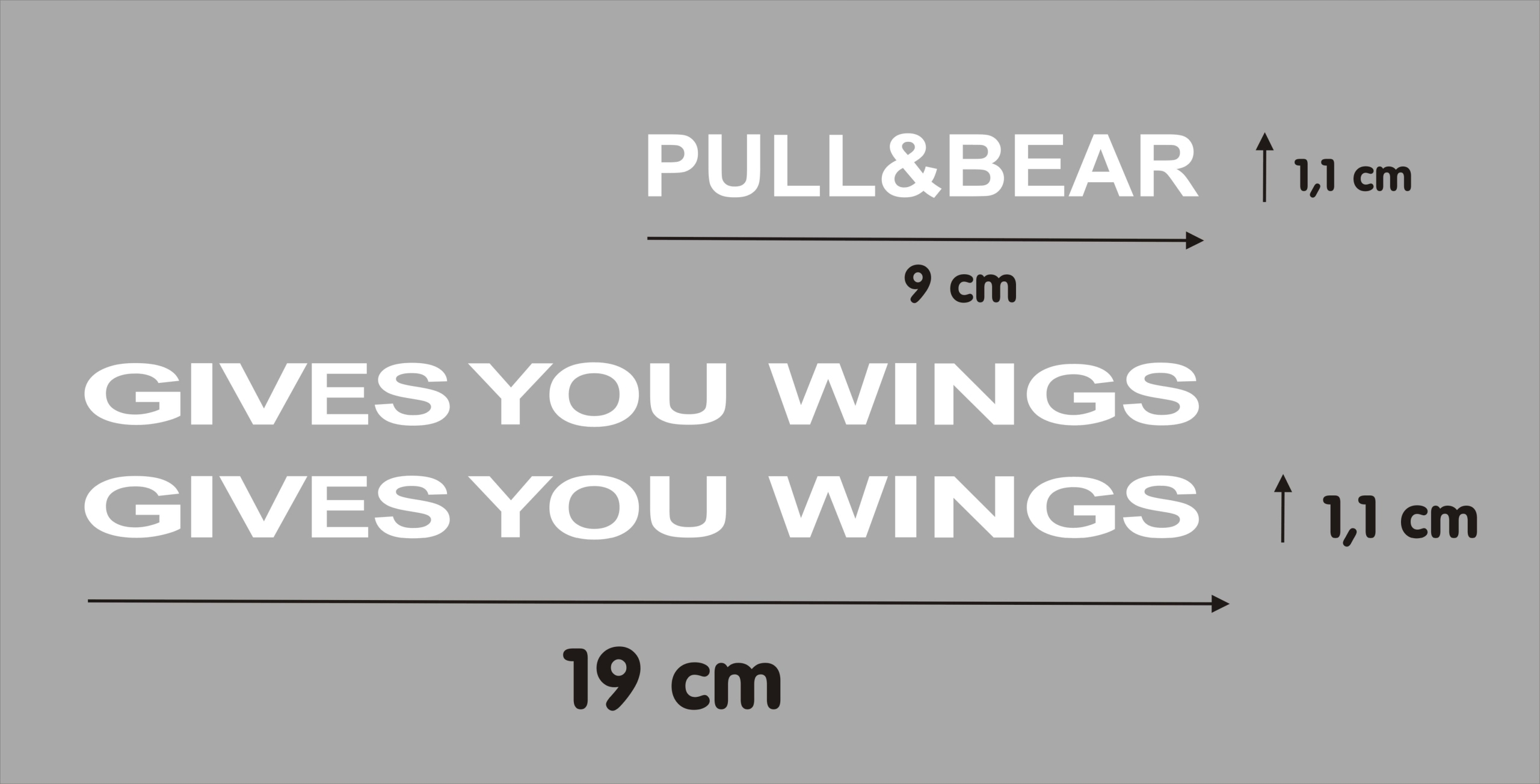 Gives You Wings Pull&bear Komplet Naklejek Na Wizjer Kask Motocykl Białe