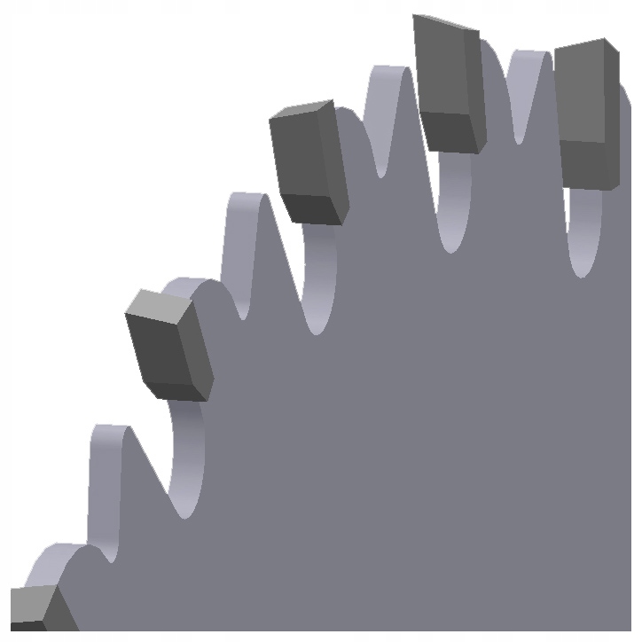 Piła HM 350x30x3,6/2,5/32z wzdłuż poprzek GLOBUS Rodzaj tarczy tnąca