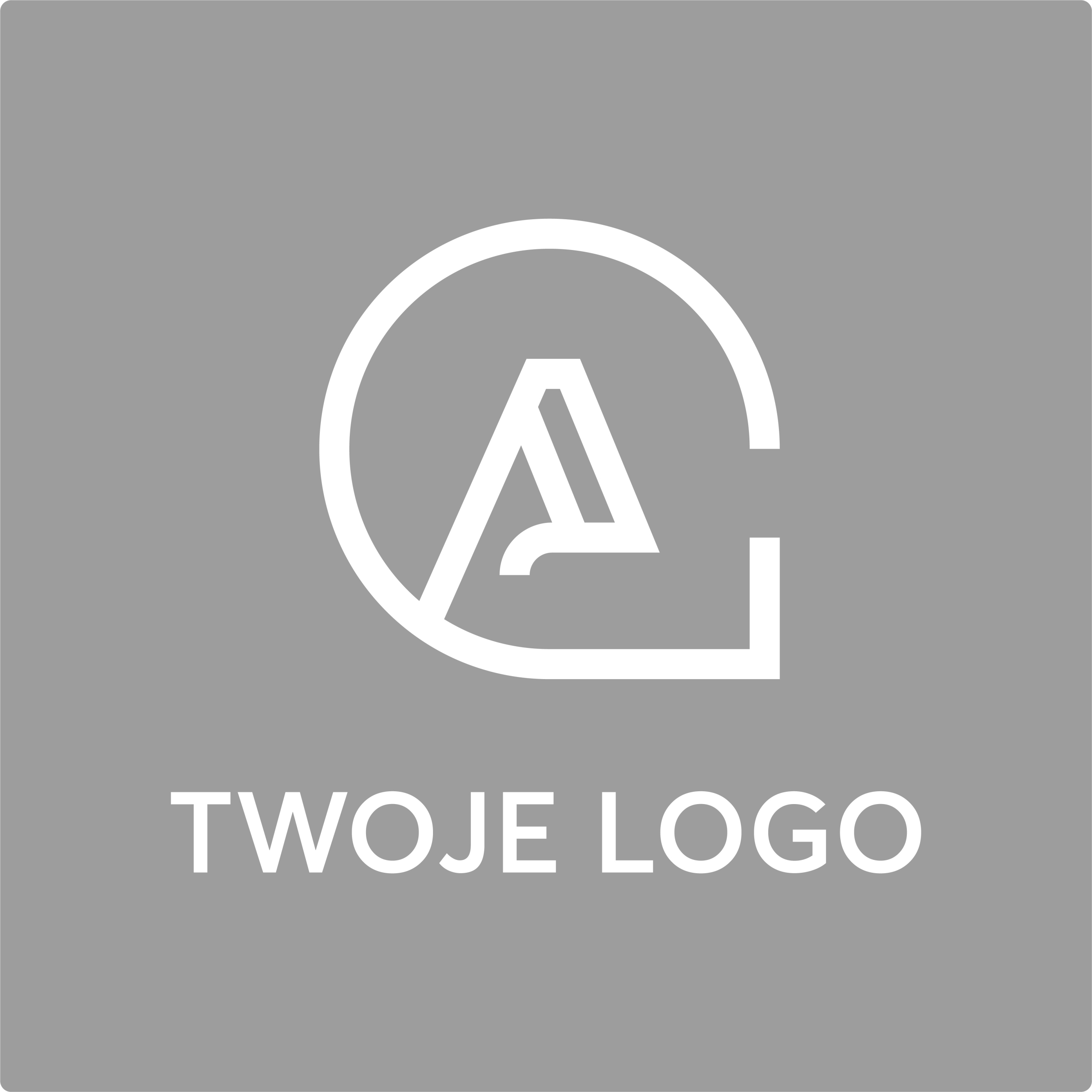 

Naklejka z logo folia mrożona 35x35 cm