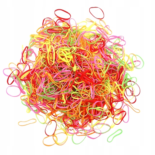 

Neonowe Gumki Gumeczki Silikonowe Warkoczyki 2000