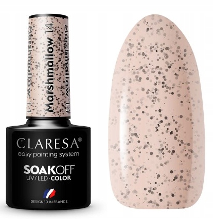 CLARESA LAKIER HYBRYDOWY UV/LED MARSHMALLOW 14