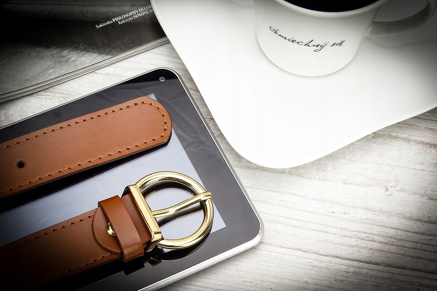 Pasek Damski Brązowy Skórzany Gracio Do Spodni EAN (GTIN) 5905398303151