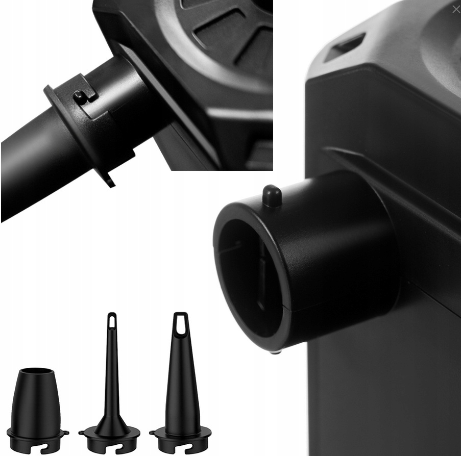 Elektryczna Pompka do Materaca Pontonu Basenu USB Cechy dodatkowe funkcja wypompowywania