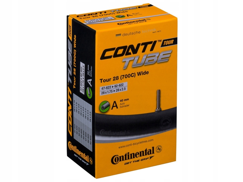 

Dętka rowerowa Continental Tour 28 Wide CO0182121