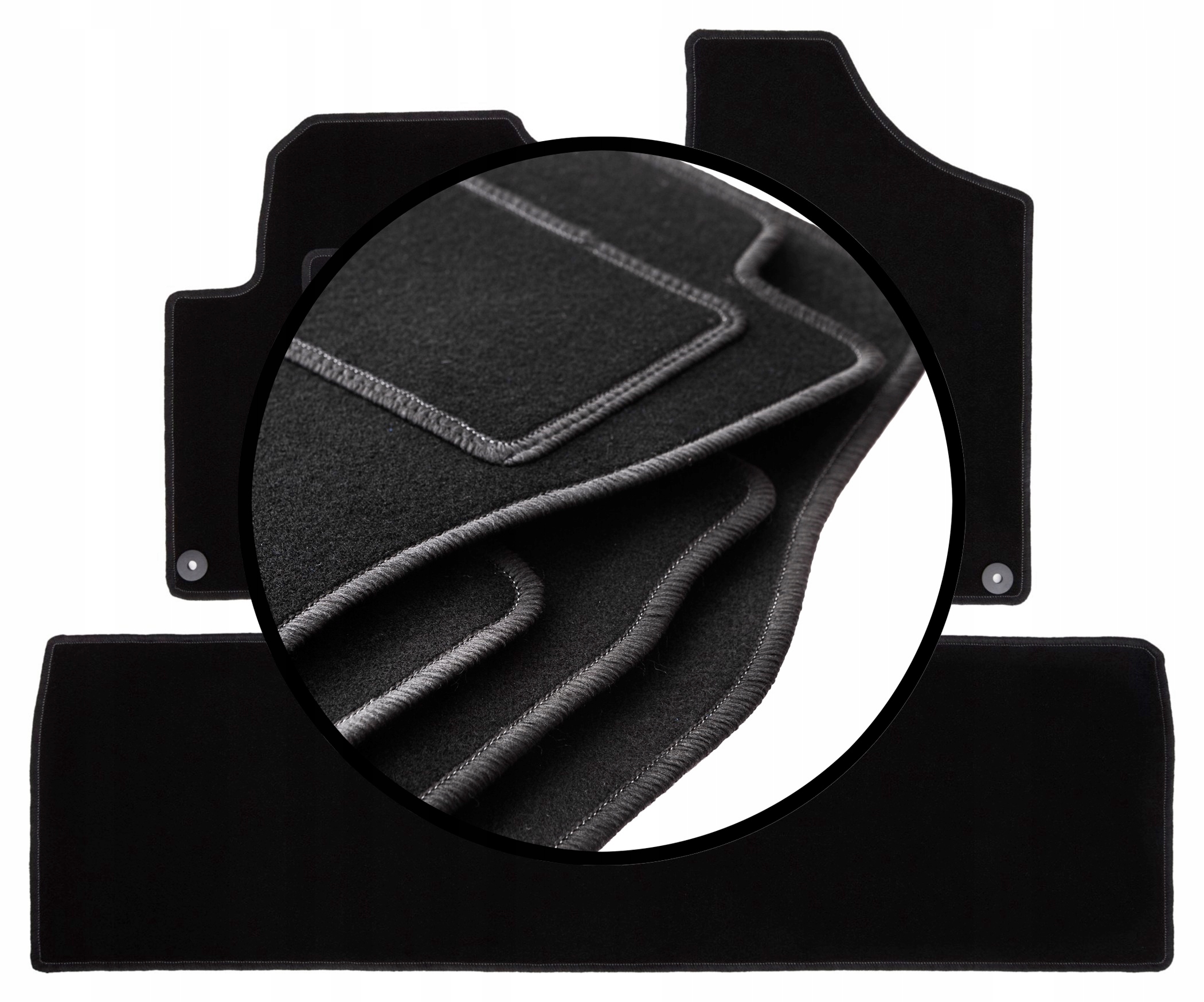 Velurové koberce komplet pro: Ford Galaxy MK1 minivan (1995-2006)