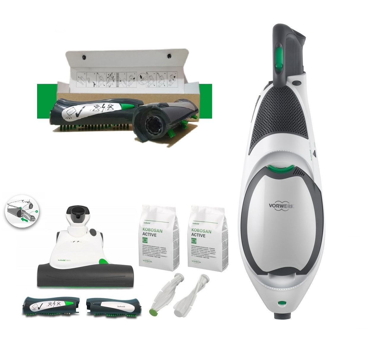 Vysávač Vorwerk Kobold VK150 EB370 FK370 MB370 1 kg Kobosan Koberce