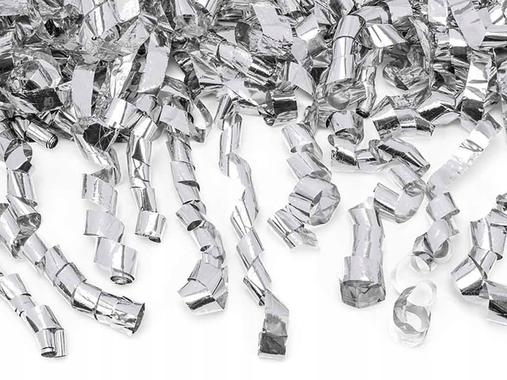 SERPENTYNY SREBRNE Tuba z konfetti armata XXL 80cm Stan opakowania oryginalne