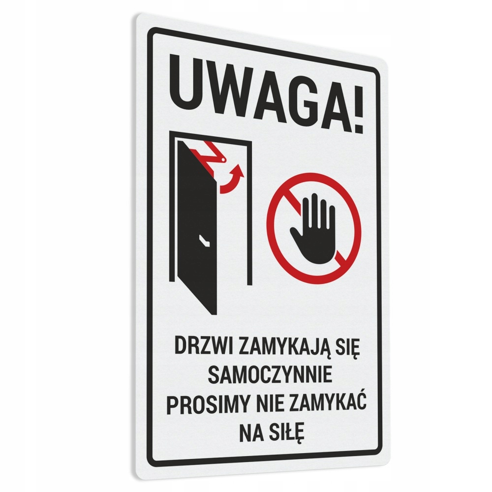 

Naklejka Drzwi Zamykają Się Samoczynnie 13,3x20