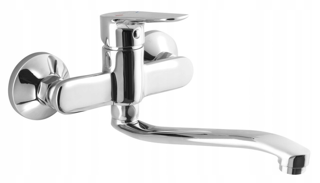 Lotta nástenná batéria, ramienko ploché zvýšené, chróm (LT643) /sm/