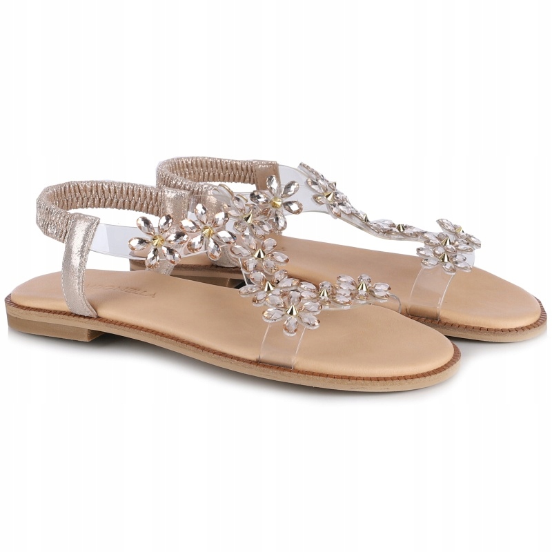 Dámské sandály Bombonella 1T 811 811 Gold zlaté Kůže VEL..39