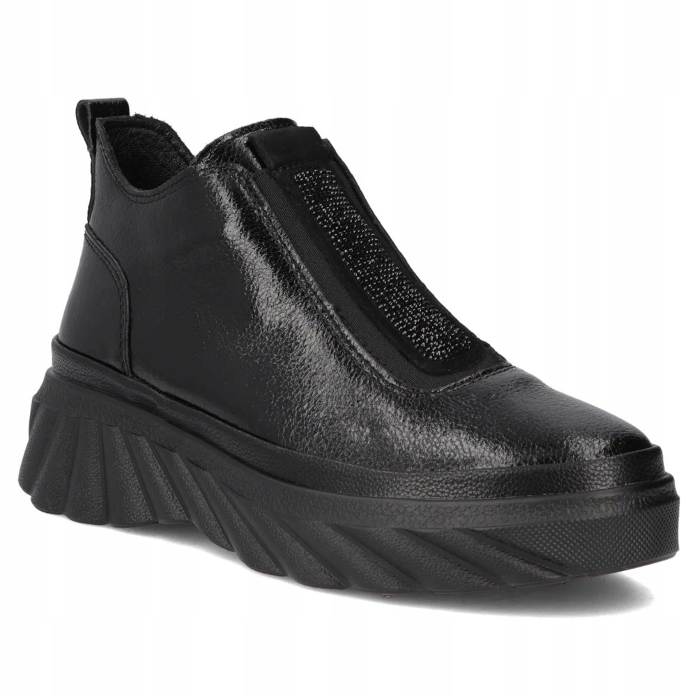 Filippo DBT7426 Kotníkové Boty Na Platformě, Černé, Z Kůže, vel. 39