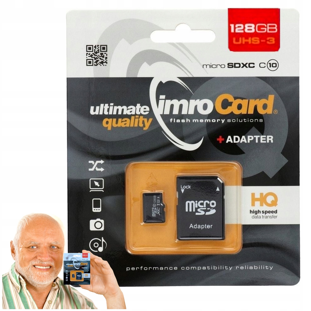 KARTA PAMIĘCI 128GB MICRO SD IMRO DO KAMER ADAPTER