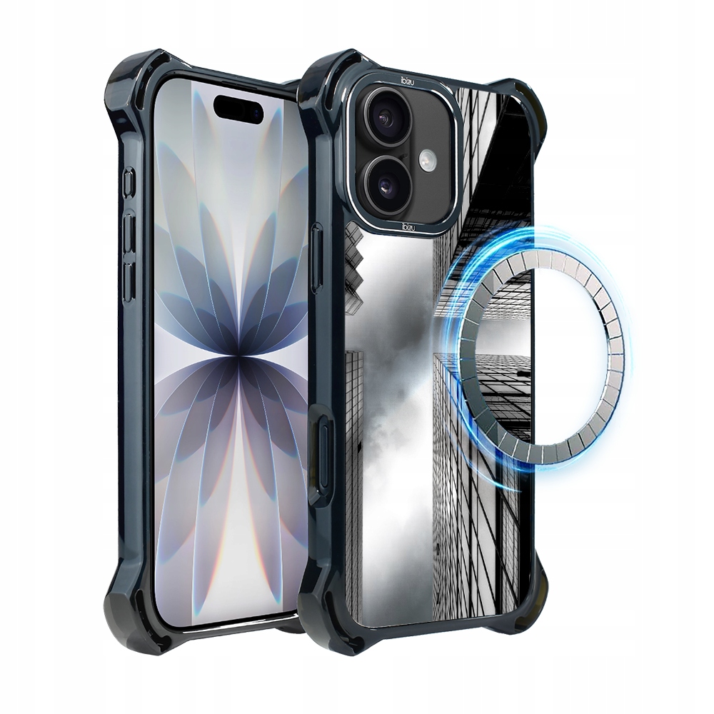 Pouzdro pro iPhone 17 Ibizu DropGuard Ultra s MagSafe, mrakodrapy
