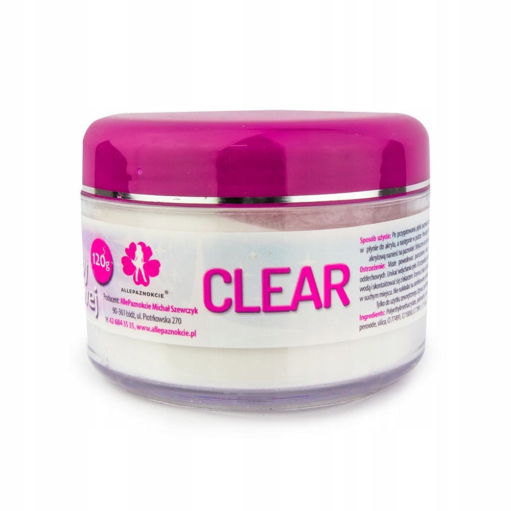 Puder Akrylowy Do Paznokci Pink Light Proszek Akryl Do Zdobień Nr3