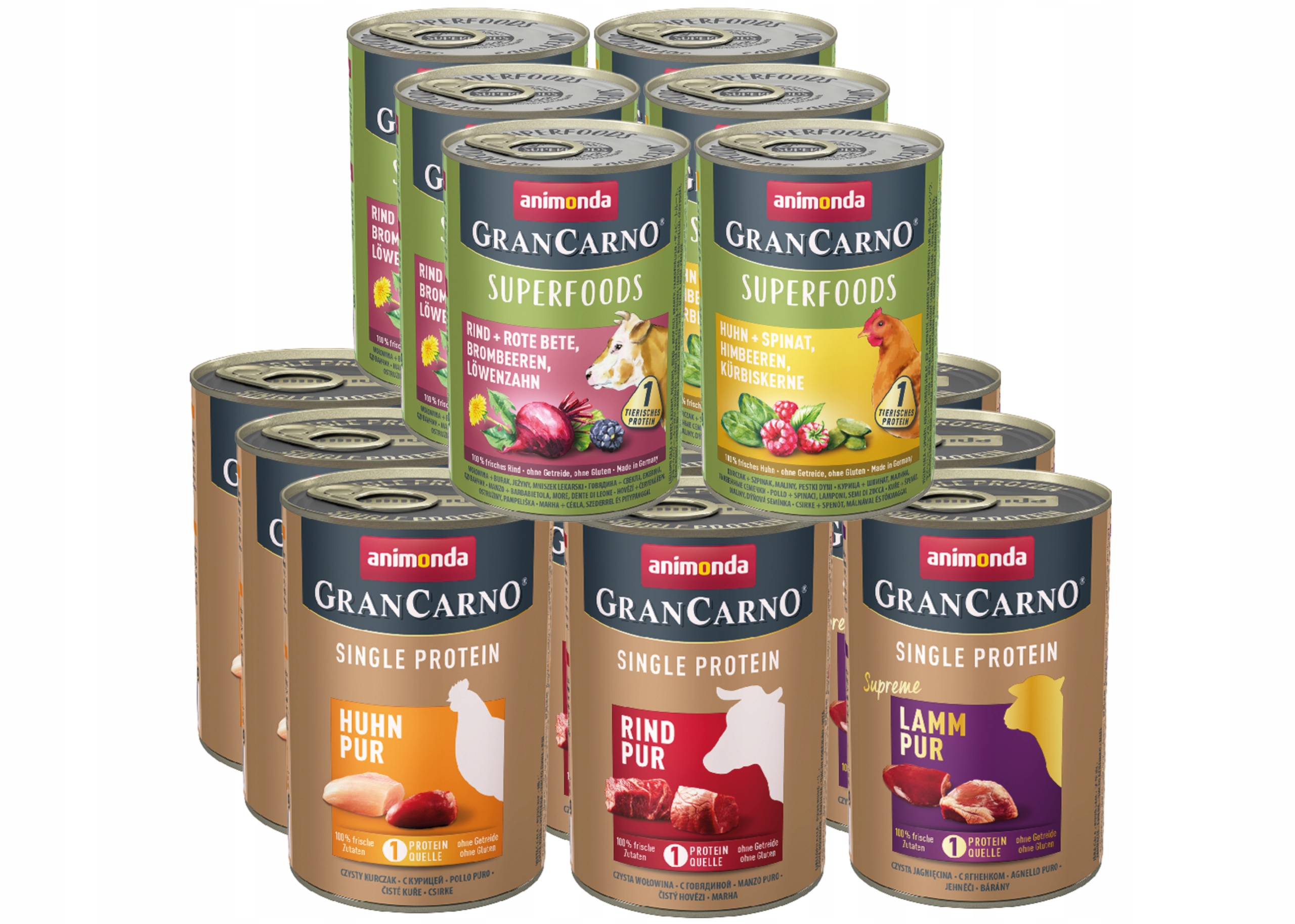 Levně Animonda Dog GranCarno Superfoods Single Protein Premium MIX 400g x 30