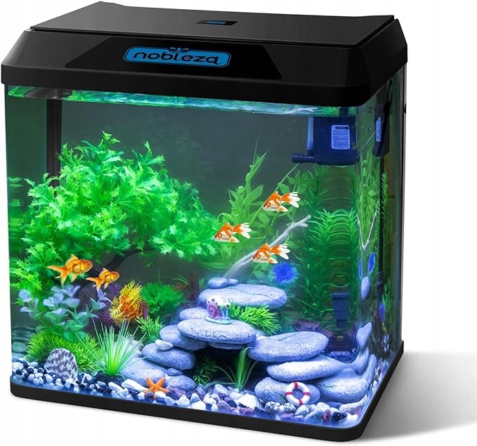 Akwarium Nobleza Glass zestaw mini akwarium 30L