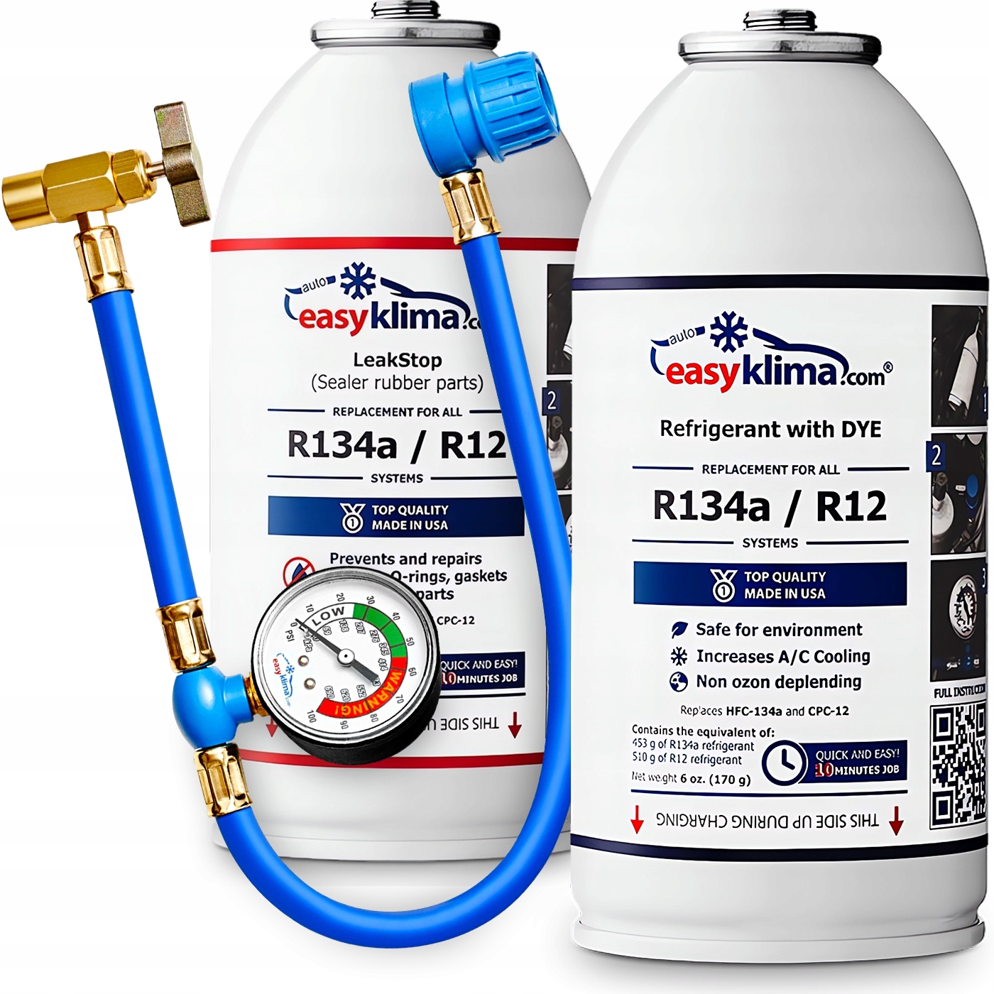 Sada Chladiaci faktor R134a Tesniaci prostriedok R134a 719 g Hadica Manometer
