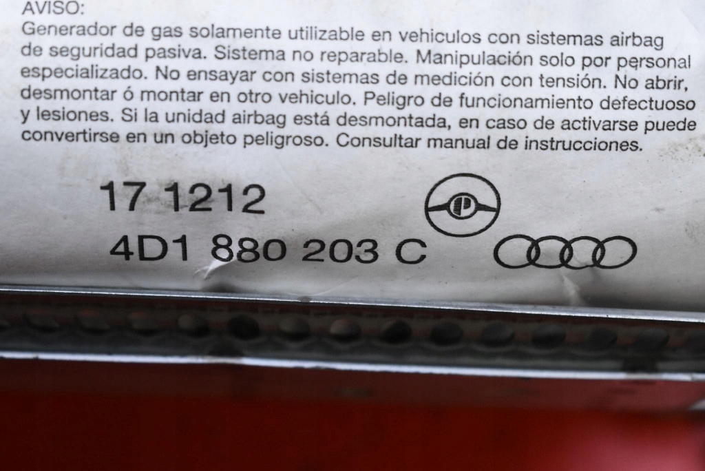 airbag GINOCCHIA 4D1880203C AUDI A8 D2 94-99