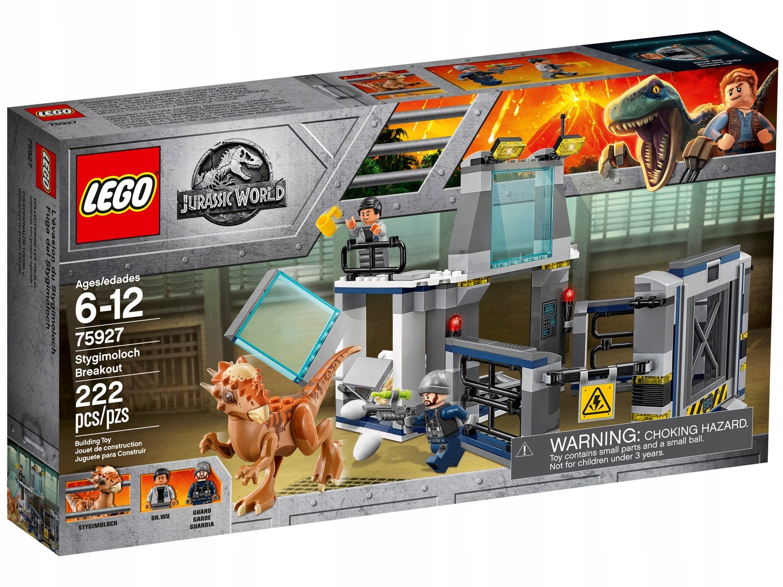 Lego 75927 Jurassic World Ucieczka z laboratorium ze stygimolochem