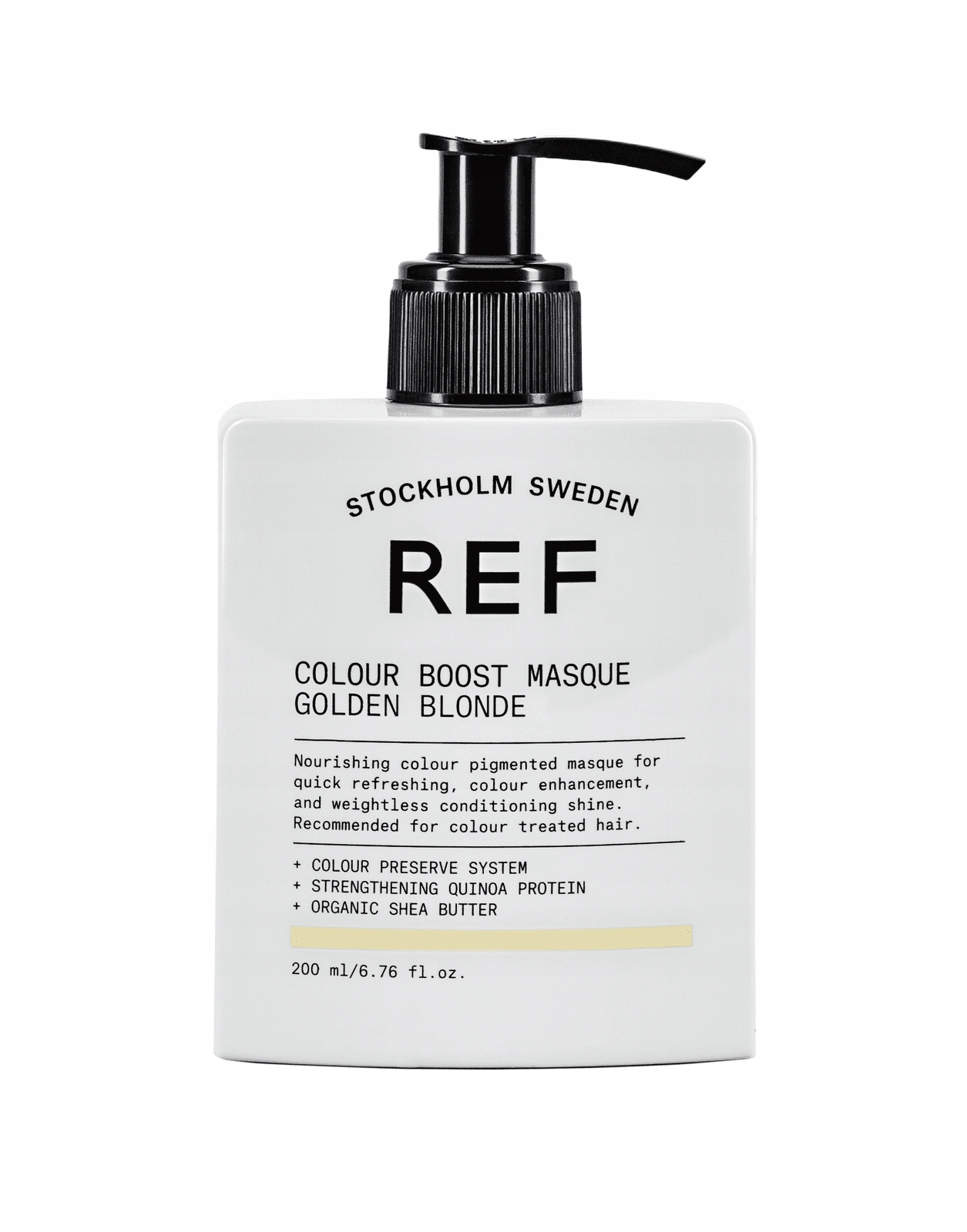 Ref Colour Golden Osvěžující maska na vlasy Zlatý blond 200 Ml