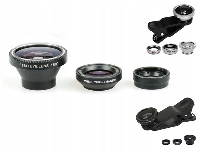 Obiektyw MAKRO WIDE FISH EYE - iPhone 6s Huawei Y3