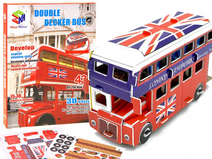 

Przestrzenne Puzzle 3D Autobus piętrowy ZA1580