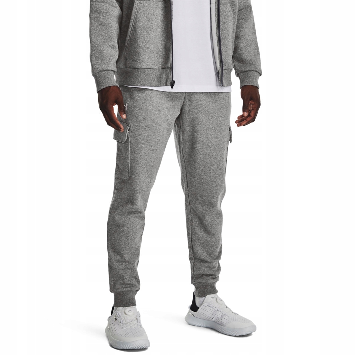 Under Armour Tepláky Ua Rival Fleece Cargo Jogger-GRY šedá