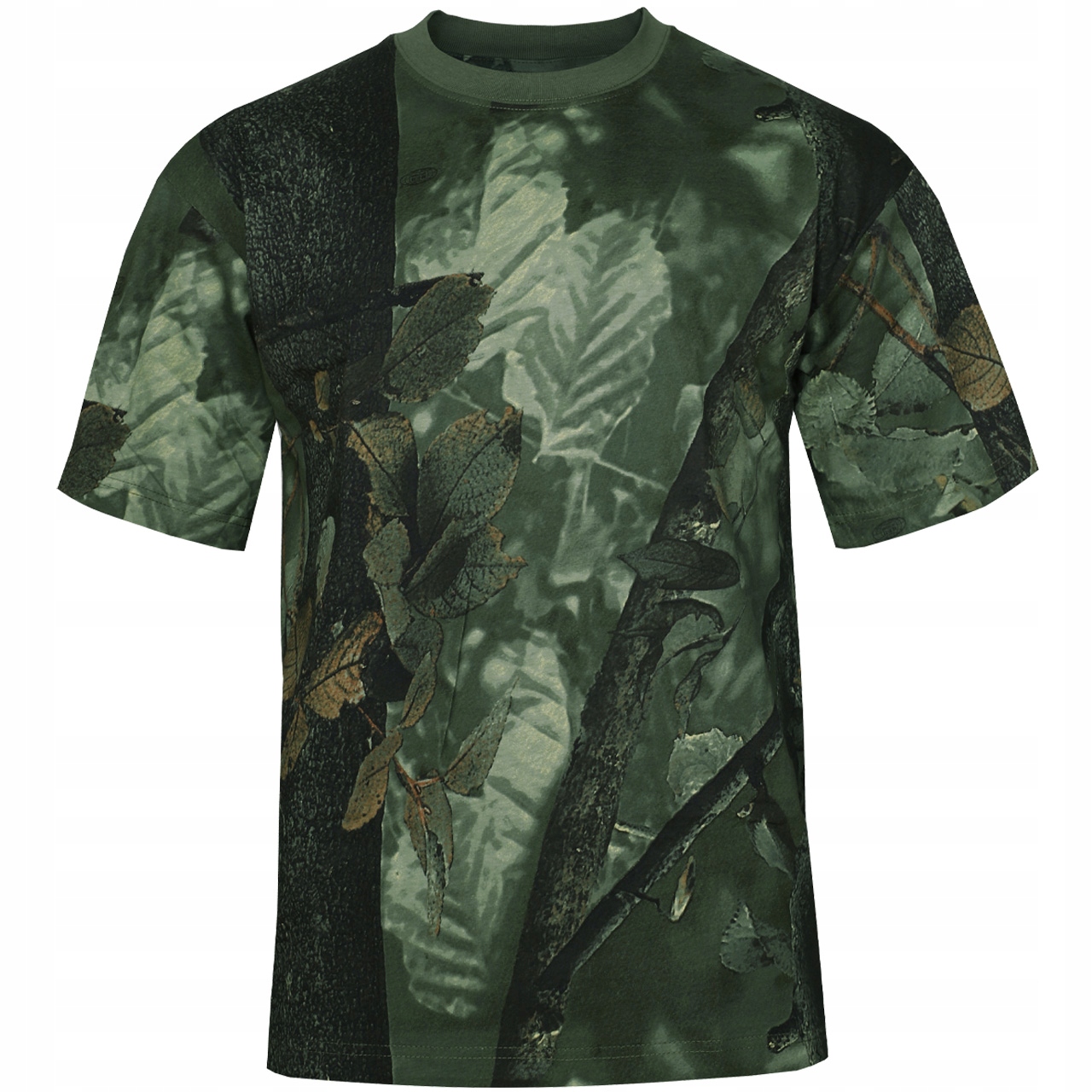 Koszulka Męska Myśliwska T-shirt Mfh Bawełniana Moro Hunter Green S