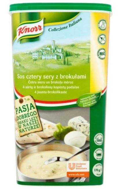 Levně Knorr Omáčka – čtyři sýry s brokolicí 1 kg