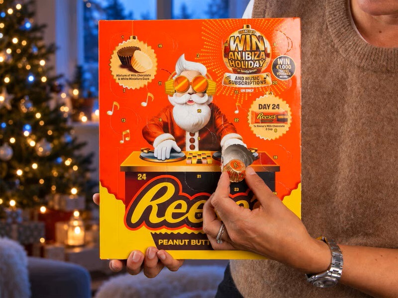 Адвент-календарь Reese's 2026, шоколад с арахисовой пастой, 245 г — фото 2