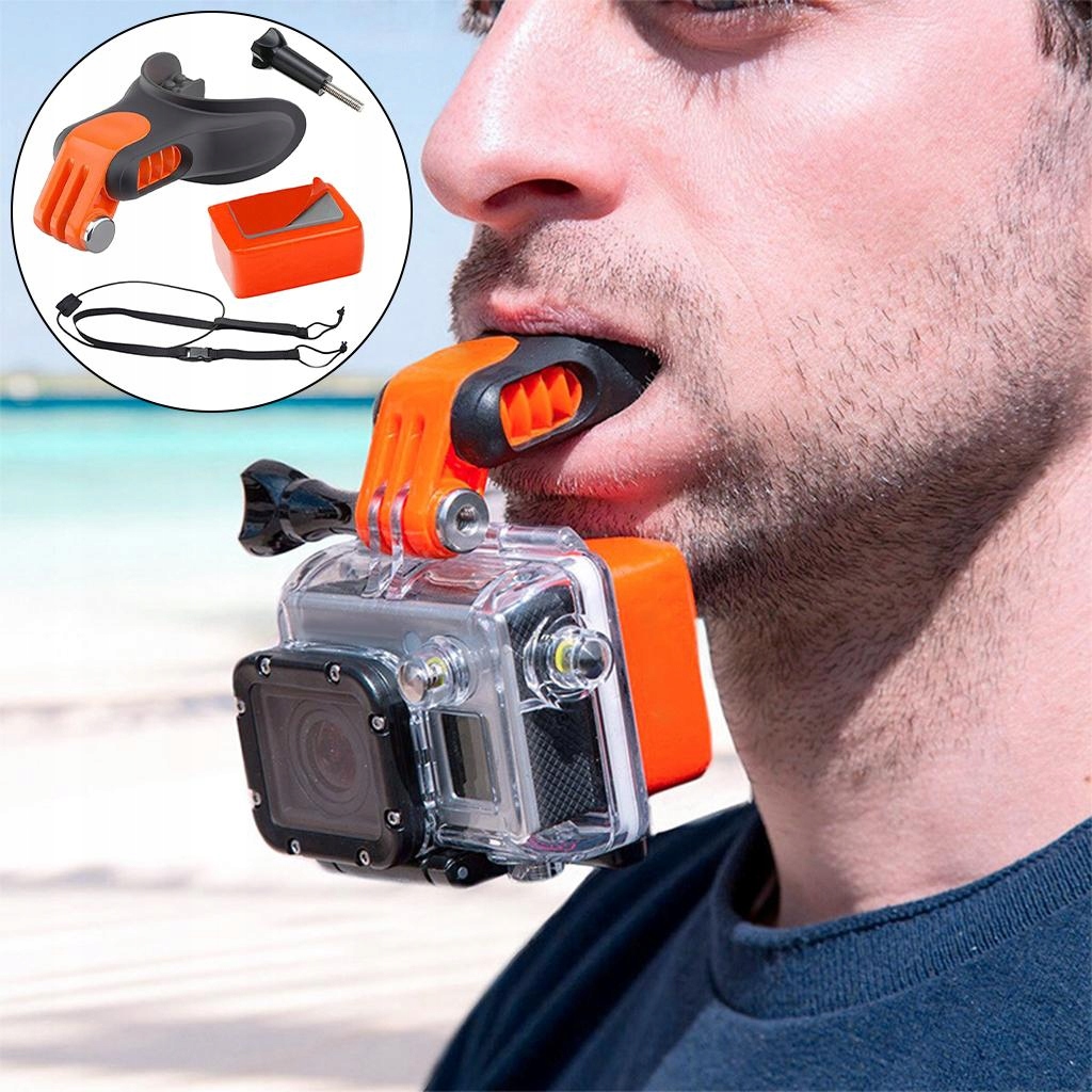 Surf Dummy Bite Teeth Braces Holder Zestaw do montażu na ustach dla GoPro Package B Typ adapter