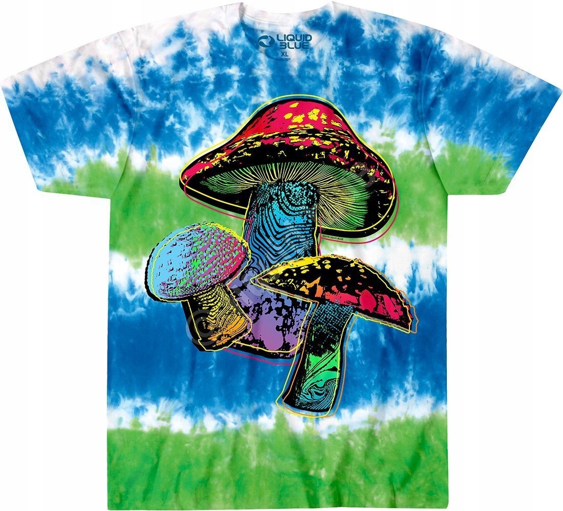 Psychedelic Shrooms Liquid Blue XL (Tričko)